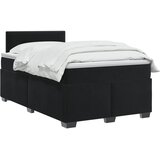  Boxspring krevet s madracem Crna 120 x 190 cm Baršun | shoptok.hr