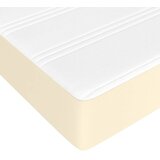  Madrac s džepičastim oprugama srednje tvrdoće krem 140x190x20 cm umjetne kože | Eponuda.com