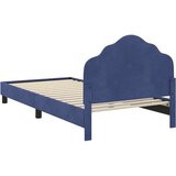  Otroški posteljni okvir z vznožjem Policijska modra 80 x 200 cm, (5000104806) | Shoptok.si