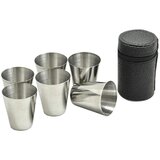  Set 6 inox prenosnih kozarcev 30ml + torbica Cene