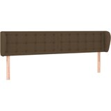  the living store vzglavje z ušesi temno rjavo 163x23x78/88 cm blago - vzglavje, (21500358) | Shoptok.si
