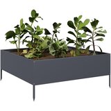  Povišena vrtna gredica antracit 100x100x41 cm od čelika | Eponuda.ba