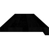 vidaXL Okenske police 2 kosa temno rjava 100x30x2 cm trdna hrastovina | Shoptok.si