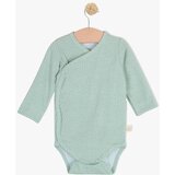 Just kiddin baby bodi z dolgimi rokavi na preklop dream garden green Cene