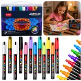  Set akrilnih markera, flomasteri, vodootporni markeri, kutija 36 komada. | shoptok.hr
