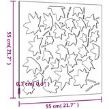  Vrtni zidni ukras 55x55 cm čelik CORTEN uzorak javorovog lišća | Eponuda.com