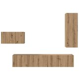 vidaXL Komplet TV omaric 4 pcs artisan hrast 30.5 x 30 x 90 cm | Shoptok.si