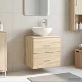  Umivaonik s montiranjem na zid Hrast sonoma 49,5 x 35 x 63 cm | shoptok.hr