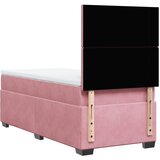 Box spring krevet s madracem ružičasti 90x190 cm baršunasti | shoptok.hr