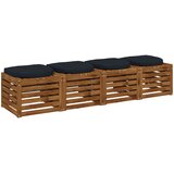  Jastučići za sjedalo od 4 dijela 4 kom. 100% poliester Plava | shoptok.hr