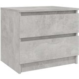  Nočna omarica 2 kosa betonsko siva 50x39x43,5 cm iverna plošča, (20624198) | Shoptok.si