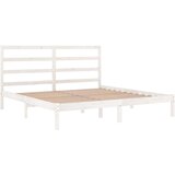  Za krevet od masivne borovine bijeli 200 x 200 cm | shoptok.hr