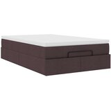 vidaXL otomanski okvir kreveta s madraca tamnosmeđi 120x200cm tkanine | shoptok.hr