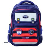  Dječji školski ruksak s remenom za prsa, tamnoplavi, crveni, svemirski, 20 l, 38 cm | shoptok.hr