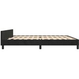 vidaXL Posteljni okvir z vzglavjem črn 200x200 cm žamet | Shoptok.si