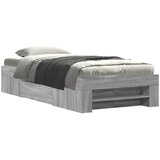  Okvir za krevet boja hrasta 75 x 190 cm od konstruiranog drva | shoptok.hr