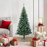  Umjetno predsvijetljeno božićno drvce Zelena 120 cm PVC i metal | shoptok.hr