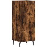  Visoka komoda dimljeni hrast 34,5x34x180cm konstruiranog drva | shoptok.hr