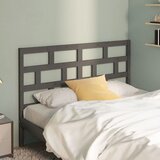  Uzglavlje za krevet sivo 166 x 4 x 100 cm od masivne borovine | shoptok.hr