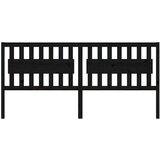  Posteljno vzglavje črno 205,5x4x100 cm trdna borovina, (20643863) | Shoptok.si