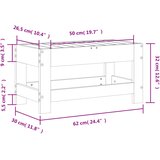  Vrtni tabure 62 x 30 x 32 cm od masivnog drva duglazije | shoptok.hr