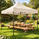 Multi Garden automatski samosklapajući vrtni paviljon 3 &amp;times; 3 m, bež Slike