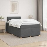  Boxspring krevet s madracem Tamnosiva 120 x 190 cm Tkanina | shoptok.hr