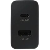  Originalni Samsung hitri polnilec EP-TA220NBEGEU 1x USB C 1x USB A 3A 35W črn | Shoptok.si