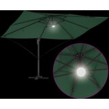 vidaXL Zeleni suncobran s cantileverom Zeleni Poliester, Metal Velik | shoptok.hr