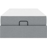  Konstrukcija postelje z vzmetnico Svetlo siva 90 x 190 cm blago | Shoptok.si