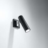  Sollux SL.0498 - Zidna spot svetiljka DIREZIONE 1xGU10/40W/230V crna | Eponuda.com
