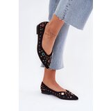 Boto Women's Ballerinas Decorated With Crystals Black Valena | Shoptok.si
