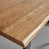 Bessagi Home jedilna miza len, hrast, 180x90 | Shoptok.si