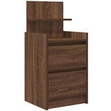 vidaXL Noćni ormarići s 2 ladice 2 kom smeđi hrast 38x34x80 cm | shoptok.hr