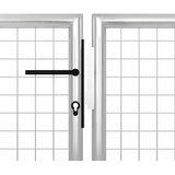  Vrtna vrata Čelik 400x100 cm Srebrna | shoptok.hr