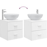  Set namještaja za kupaonicu 3 kom. Bijela 49,5 x 44,5 x 65 cm | shoptok.hr