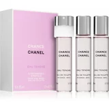 Chanel Chance Eau Tendre 3x 20 ml toaletna voda polnilo 20 ml za ženske