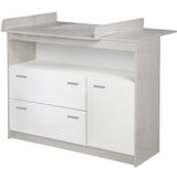 Roba Bijela niska dječja komoda u dekoru hrasta s promjenjivim stolom 117x98 cm Julia – Cijene
