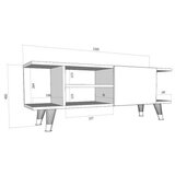 Hanah home tv polica idil white | ePonuda.com