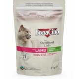 BonaCibo sos u želeu za sterilisane mačke sa jagnjetinom 85gr cene