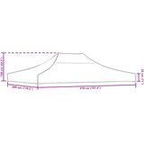 Krov za šator za zabave 4 x 3 m narančasti 270 g/m² | shoptok.hr