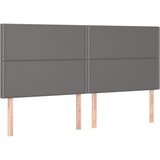  s oprugama i madracem sivi 200x200 cm od umjetne kože | shoptok.hr