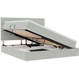  LED krevet za pohranu s madracem Svjetlosiva 160 x 200 cm | shoptok.hr