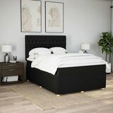  Krevet s oprugama i madracem crni 140x200 cm od tkanine | shoptok.hr