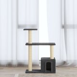  Penjalica za mačke sa stupovima za grebanje tamnosiva 70 cm | shoptok.hr