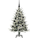 vidaXL Umjetno božićno drvce s rasvjetom i setom kuglica Zelena 120 cm | shoptok.hr