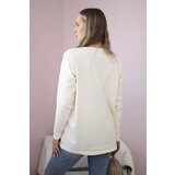 Kesi Sweater with front pockets ecru | shoptok.hr