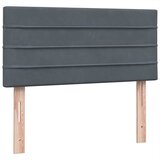 Box Spring krevet s madracem tamno sivi 80x210 cm baršun | shoptok.hr