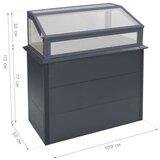 WESTMANN Primus Plus M | Metalna povišena vrtna gredica s hladnim okvirom | Antracit - BRANDED IN GERMANY | shoptok.hr