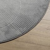  Tepih IZA kratkih vlakana skandinavski izgled sivi Ø 80 cm | shoptok.hr
